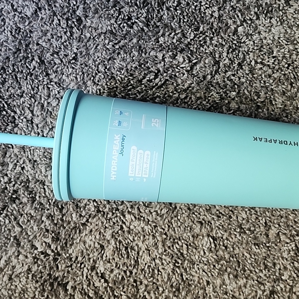 Hydrapeak Journey Teal Tumbler with Straw
